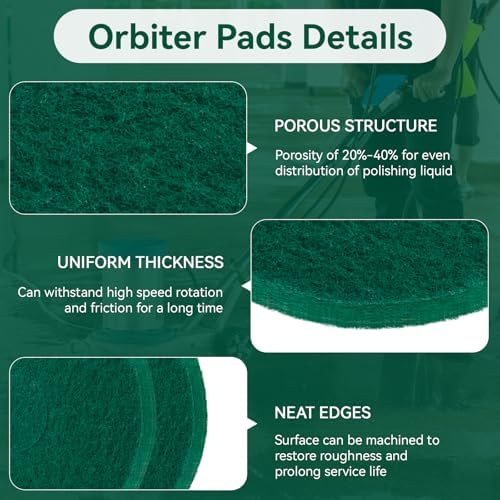 12 Inch Cleaning Orbiter Pads 437.056 for Oreck 550MC Orbiter Floor Machine - Image 5