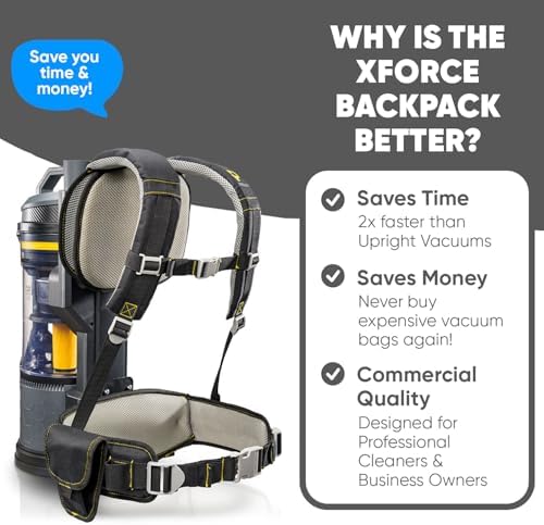Prolux XForce Pro Lightweight Bagless Backpack Vacuum - New Commercial Vacuum Tech for Professional Cleaners and Businesses - Image 2