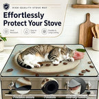 Stove Top Cover,28.5"L x 20.31"W,Heat Resistant Cooktop Protector Mat - Image 5