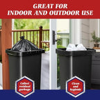 Teivio Large Black Trash Bags 30-33 Gallon 300 Count 30+ Gal Garbage Bags - Image 7