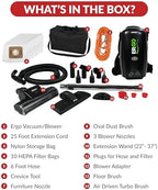 Atrix Ergo Backpack Canister Vacuum, Portable Cleaner with Attachments for Professional and Residential Use, VACBP1-PK Pro Bundle - Image 3