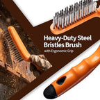 Wire Brush Set 9PCS - Heavy Duty Steel Metal Brush for Rust Removal - Image 2