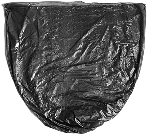 Aluf Plastics - 55-60 Gallon Black Trash Bags - 38" x 60" - 22 Microns Thick High Density Value Garbage Bags for Bathroom, Office, Industrial, Commercial - (1 Pallet of 70 Cases, 10500 Bags Total) - Image 3