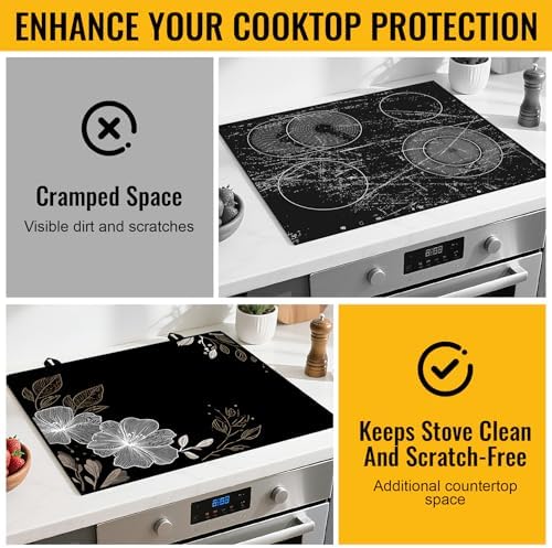 NYZE Stove Top Cover for Electric Stove 28x20 Inch - Image 5