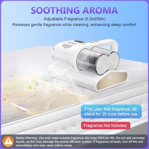 Mattress Vacuum Cleaner, 16Kpa Bed Vacuum with 253.7nm UV‑C Light - Image 4