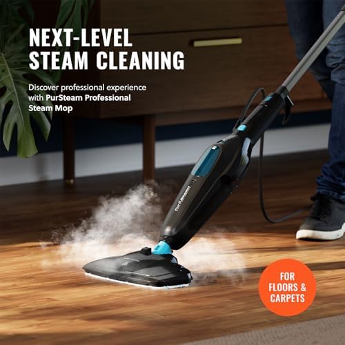 PurSteam Multi-Surface Steam Mop Floor Cleaner for Hardwood, Tile & Carpet - Image 2