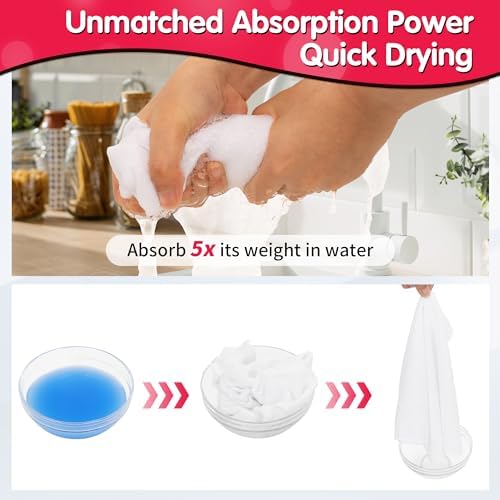 FIXSMITH White Microfiber Cleaning Cloth -Pack of 8, Highly Absorbent Cleaning Rags, 16"X12" All Purpose Cleaning Towels for Housekeeping, Kitchen, Car, Lint Free and Reusable Microfiber Towels - Image 6