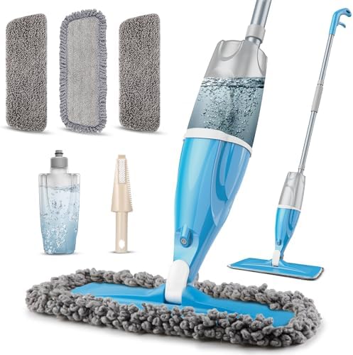 Spray Mop Wet Dry Mops Refillable: Hardwood Floor Mops for Floors Cleaning by EXEGO