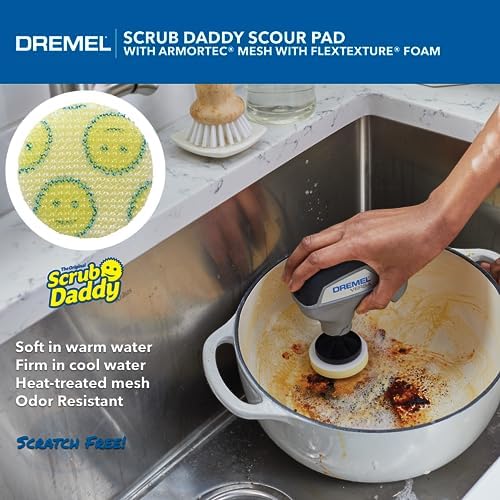 Dremel Versa 5-Pack Scrub Daddy Cleaning Sponge Pads, Variety Pack for Multi-Surface Cleaning, for use in Kitchen, Household and Bathroom - Compatible with Versa Power Scrubber Tool, PC360-5 - Image 6