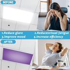 8 Pcs Fluorescent Light Covers with 80 Magnets Decorative for Classroom Ceiling Light 4 x 2 Feet Magnetic Light Covers Filter Easy Install for Office Hospitals & Home Drop Ceiling Supplies (Color) - Image 3