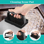 Griddle Cleaning Kit for Blackstone with 6" Grill Scraper Cleaning Brush Pad, Non Scratch Griddle Scrubber Scouring Pads for Flat Top Charcoal, Gas Grill Quickly Remove Baked-On Greases - Image 4