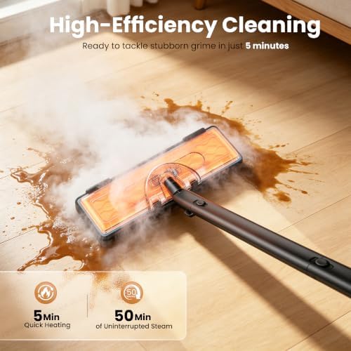 UML0 Steam Cleaner for Home, 294°F 65 PSI Steam Mop with 52oz Tank, G3 - Image 4