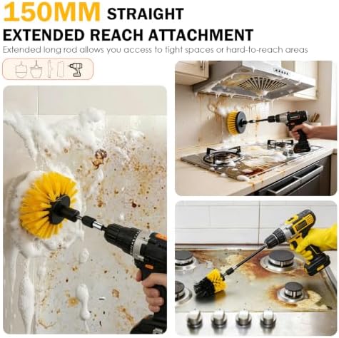 8 Pack Drill Brush Attachment Set, Power Cleaning Scrub Brushes for Drill - Image 6