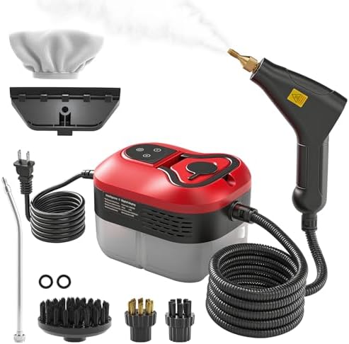 Saker Handheld Steam Cleaner for Home,6-Level Adjustable Steamer for Cleaning,Portable Steam Cleaner,Steamer for Cleaning with 1200ML Water Tank,Suitable for Kitchen,Bathroom by Saker