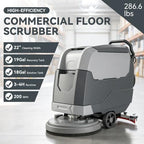 X4 22" Walk-Behind Commercial Floor Scrubber Machine, Upgrade Material - Image 2