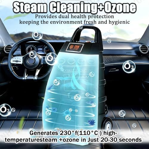 Multi Use High Temp Steam Engine Cleaner 3000w, Commercial Grade Steamer With 6 Accessories & 3.5l Large Tank Washer 20s Fast Heat For Home Cleaning, Car Washing Ac Maintenance(Blue) - Image 3