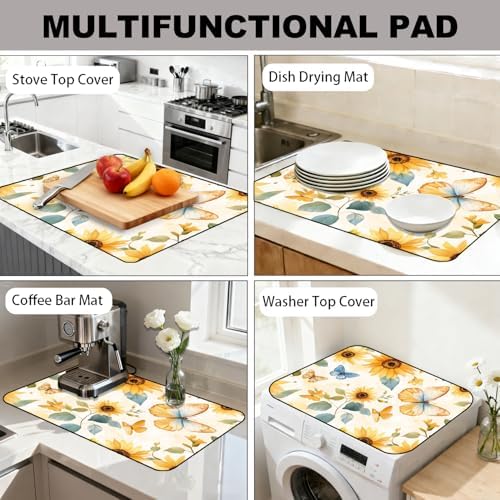 Stove Top Cover,28.5"L x 20.39"W,Heat Resistant Cooktop Protector Mat - Image 7