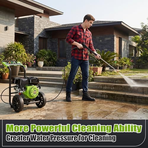 Gas Powered Pressure Washer 4200 PSI Gas Power Washer 4.0 GPM 209CC Commercial High Pressure Washer, with Spray Gun and Extension Wand, 5 Quick Connect Nozzles, Copper Pump,EPA/CARB/ETL - Image 7