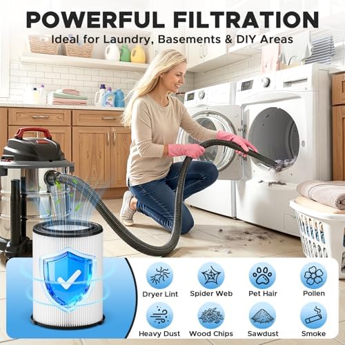 2 Pack VF4000 Replacement Filter for Rigid Shop Vac Filters - Image 3