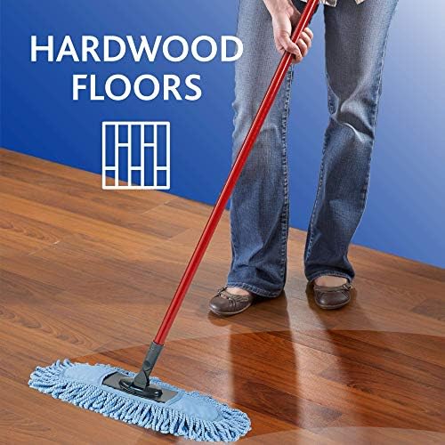 O-Cedar Dual-Action Microfiber Sweeper Dust Mop,Red - Image 4