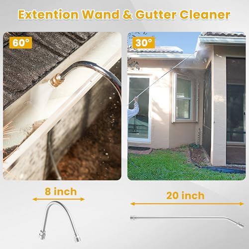 M MINGLE 20 FT Telescoping Pressure Washer Wand with Brush Head - Image 5