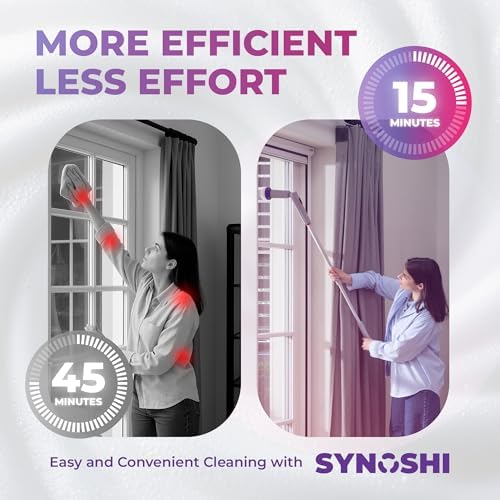 Synoshi PRO Electric Spin Scrubber Long Handle – Cordless Shower Scrubber - Image 4