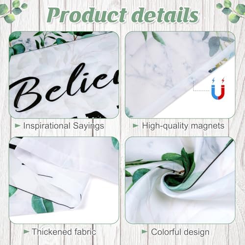 8pcs Classroom Fluorescent Magnetic Light Covers,2x4 FT Eucalyptus Style - Image 3