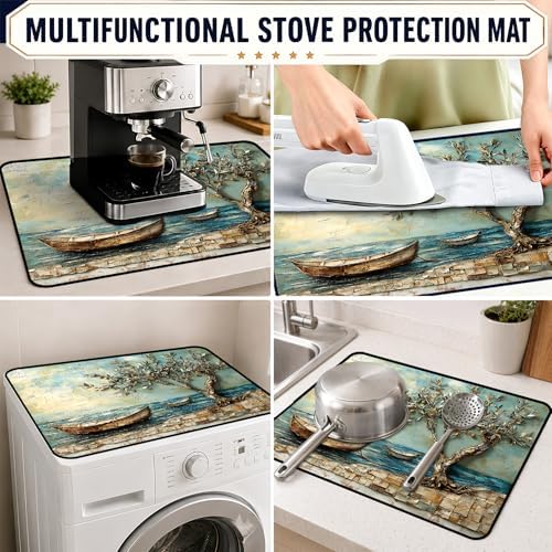 Stove Top Cover,28.5"L x 20.9"W,Heat Resistant Cooktop Protector Mat - Image 6