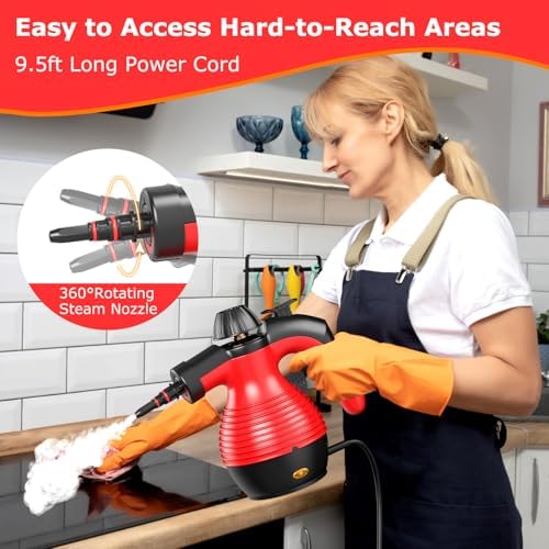 COSTWAY Handheld Steam Cleaner, 1050W Portable Household Steamer - Image 2