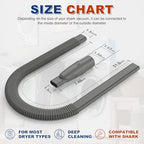 Sealegend Dryer Vacuum Hose Attachment Dryer Vent Lint Clean Kit for Shark - Image 6