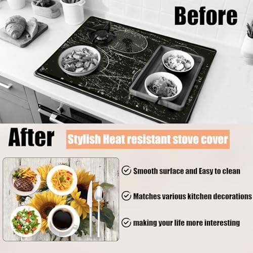 28"x20" Anti-Slip Electric Stove Top Cover - Image 2