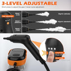 Steam Cleaner for Home & Car-Portable Handheld Steamer for Cleaning with 3-Level Handle, 15s Heat-Up, Large Tank, 16 Accessories - Clean Grease, Grout, Tile, Floor, Couch, Dirt, Furniture - Image 6