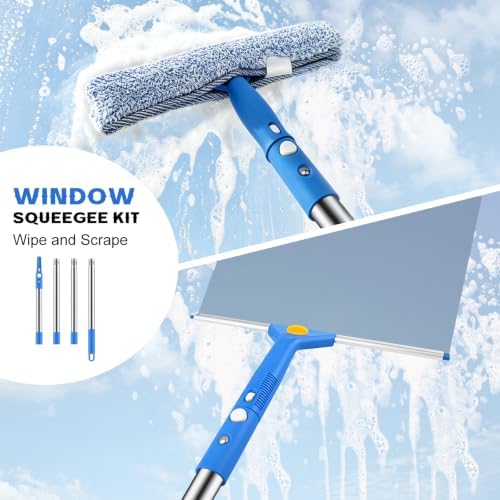 SetSail Window Cleaning Kit with Bucket 3 Gallon for Home Outdoor, Blue - Image 5