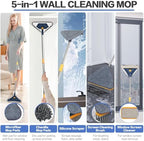 80" Wall Cleaner Mop with Long Handle, Ceiling Cleaner Tool, 5-in-1 sunoyar - Image 3