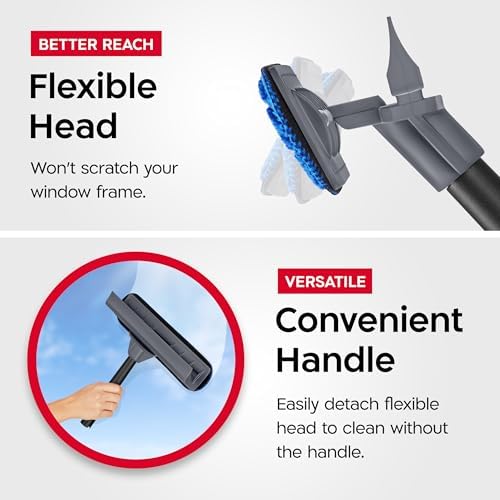 Tyroler Window Washing Kit with Extension Pole 12"-80", 100% Silicone Head - Image 5