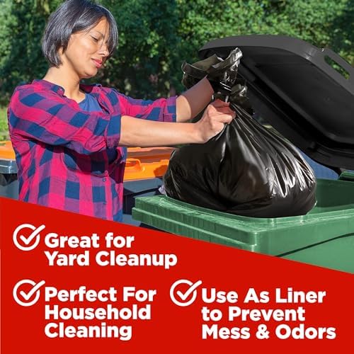 ToughBag 65 Gallon Contractor Trash Bags, 120 Count, Black - Image 4