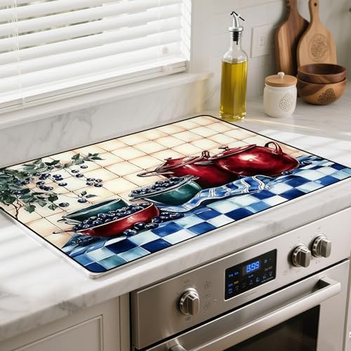 Stove Top Cover for Glass Electric Stove (Bilberry, 30" x 21") by BSFHH