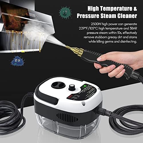 Portable Handheld Steam Cleaner,Pressurized Steam Cleaning Machine(Red) - Image 2