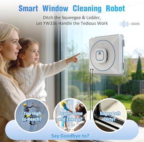 Window Cleaner Robot with 4 Cleaning Modes, 8000Pa Suction Remote Control - Image 3