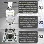TECHTONGDA Floor Polisher Commercial Floor Buffer Scrubber Square Shape Floor Grinding Machine Industrial Hard Floor Cleaning with 3gal Tank and 3 Floor Polishing Pad - Image 2