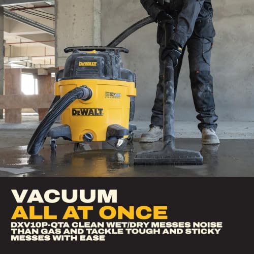 DEWALT Stealthsonic 10 Gallon 5HP Quiet Shop Vacuum Wet and Dry, DXV10P-QTA - Image 5