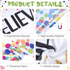 8pcs Fluorescent Light Covers for Classroom,2x4 FT Colorful Confetti - Image 3