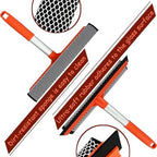 Shower Squeegee Window Squeegee Cleaner for Shower Doors Glass, 2 in 1 Window Cleaning Tool Window Scrubber Handheld Squeegee for Car Windshield with Sponge and Rubber Squeegee, Red - Image 5