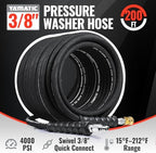 YAMATIC 3/8 in Pressure Washer Hose, 4000 PSI, 200 FT - Image 2