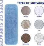 Replacement Mop Pads Fit for Rubbermaid Commercial 18" and 17" Mop - 10 Pack Wet & Dry Commercial Cleaning Reusable Refills Fit for Any Flat System 17 and 18 Inch - Image 5