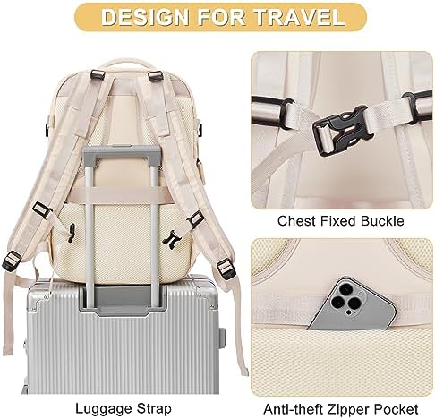 Expandable Travel Backpack For Women Men Airline Approved Personal Item Backpack For Airlines Carry On Backpack Flight Approved Waterproof Backpack For Traveling On Airplane Weekender Travel Bag - Image 7