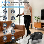 Portable Steam Cleaner for Home and Car, 15s Heat-Up, 15Pcs Accessories - Image 2