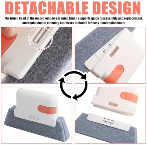 3PCS Magic Window Track Cleaner,2-in-1 Car Window Sill Cleaner Tool - Image 5