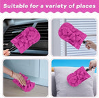 6 Pcs Reusable Duster Refills Washable Pads, Peach Red - Image 5