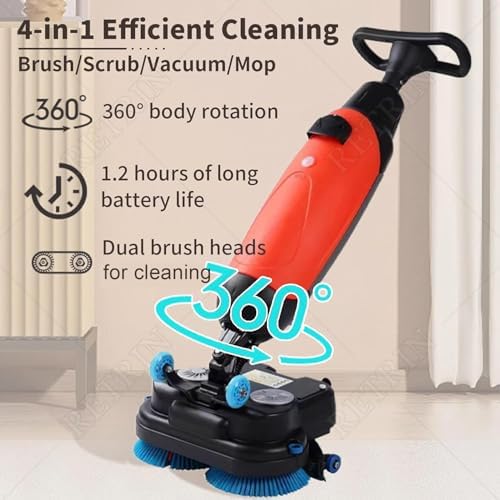 Commercial Floor Scrubber Machine, Electric Buffer Polisher, 3-in-1 - Image 3